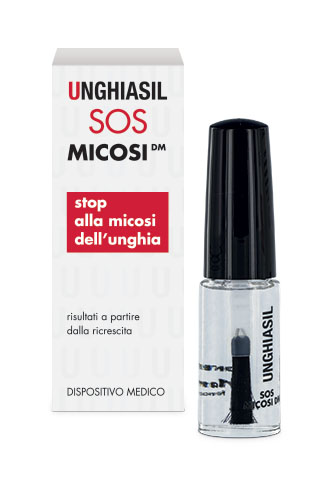ANTIMICOTICO UNGHIASIL SOS MICOSI IN FLACONE DI VETRO 5 ML CON PENNELLO APPLICATORE + ASTUCCIO - Farmadott.it