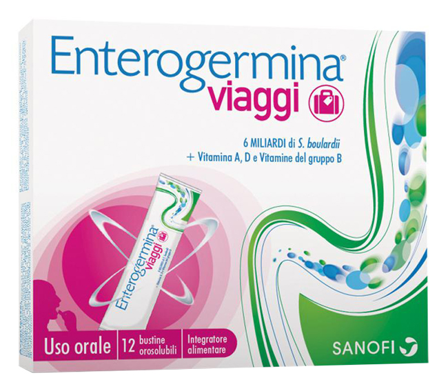 ENTEROGERMINA VIAGGI 12 BUSTINE OROSOLUBILI CONFEZIONE STANDARD - Farmadott.it