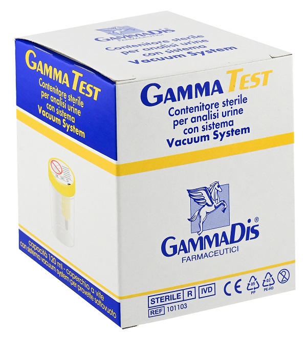 CONTENITORE STERILE PER URINA SOTTOVUOTO 120 ML GAMMADIS - Farmadott.it