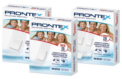 CEROTTO PRONTEX WATER STRIPS ASSORTITO 20 PEZZI - Farmadott.it