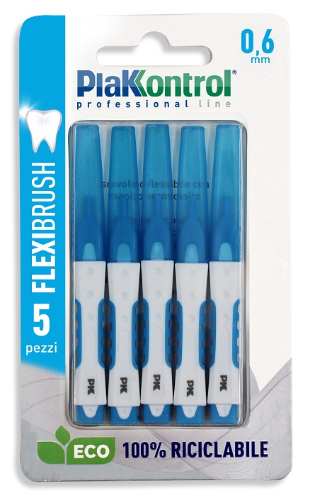 PLAKKONTROL SCOVOLINO INTERDENTALE FLEXI BRUSH06 BLISTER 5 PEZZI - Farmadott.it