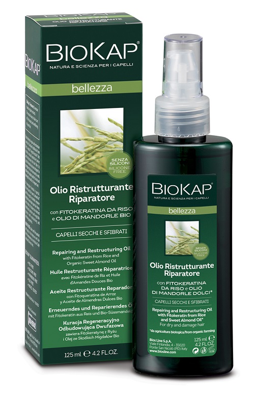 BIOKAP BELLEZZA OLIO RISTRUTTURANTE RIPARATORE 125 ML BIOSLINE - Farmadott.it