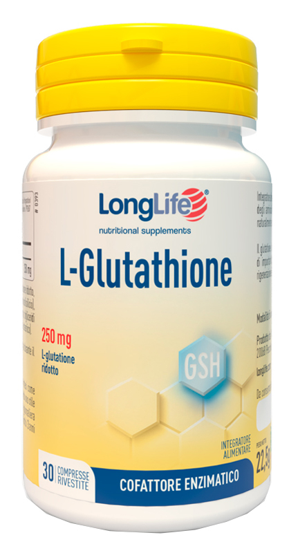 LONGLIFE L-GLUTATHIONE 250 MG 30 COMPRESSE - Farmadott.it