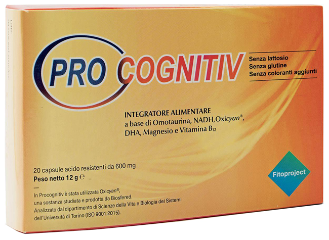 PROCOGNITIV 20 CAPSULE ACIDO RESISTENTI VEGETALI DA 600 MG - Farmadott.it