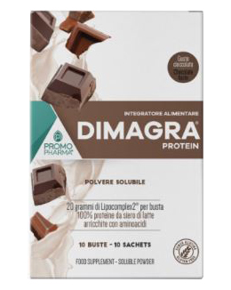 DIMAGRA PROTEIN CIOCCOLATO 10 BUSTE - Farmadott.it