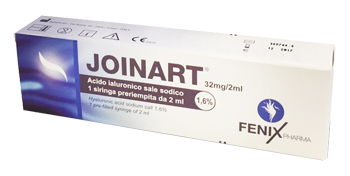 SIRINGA INTRA-ARTICOLARE JOINART ACIDO IALURONICO 1,6% 2 ML 3 PEZZI - Farmadott.it