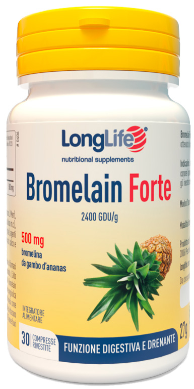 LONGLIFE BROMELAIN FORTE 30 COMPRESSE - Farmadott.it