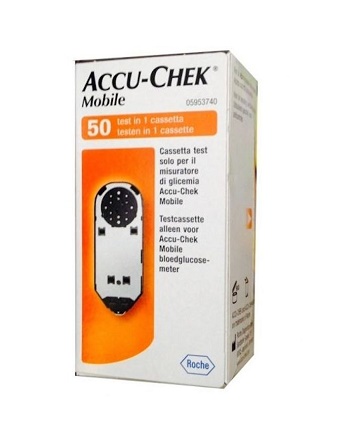 STRISCE MISURAZIONE GLICEMIA ACCU-CHEK MOBILE 50 TEST MIC 2 - Farmadott.it