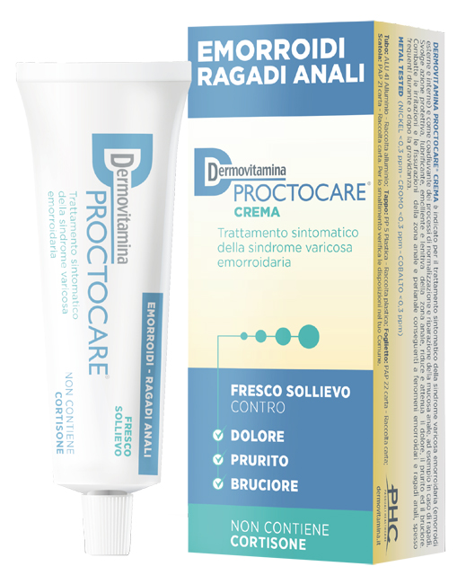DERMOVITAMINA PROCTOCARE CREMA EMORROIDI RAGADI ANALI 30 ML CON CANNULA - Farmadott.it