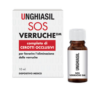 DISPOSITIVO MEDICO PER VERRUCHE IN FLACONE CON PENNELLINO 10 ML + 9 CEROTTI COPRIVERRUCA - Farmadott.it