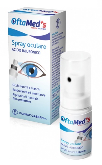 OFTAMED'S SPRAY CULARE OCCHI SECCHI E STANCHI ACIDO IALURONICO 10 ML - Farmadott.it