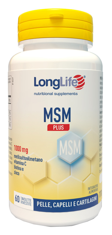 LONGLIFE MSM PLUS 60 TAVOLETTE RIVESTITE DA 1,85 G - Farmadott.it