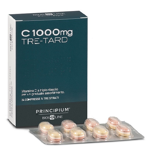 PRINCIPIUM C 1000 MG TRE-TARD 24 COMPRESSE A TRE STRATI - Farmadott.it