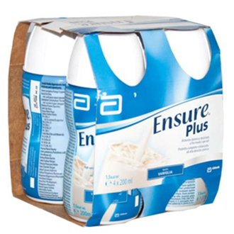 ENSURE PLUS VANIGLIA 4 BOTTIGLIE DA 200 ML - Farmadott.it
