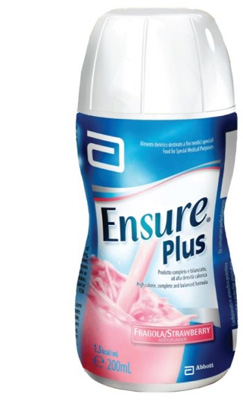 ENSURE PLUS FRAGOLA 4 BOTTIGLE DA 200 ML - Farmadott.it