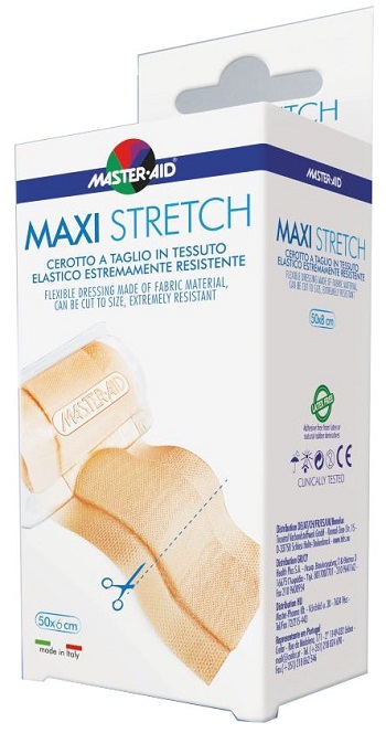 MASTER-AID STRETCH CEROTTO A TAGLIO IN TESSUTO ELASTICO RESISTENTE 50 X 6 CM - Farmadott.it