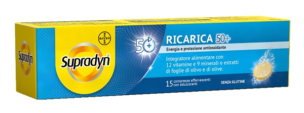 SUPRADYN RICARICA 50+ 15 COMPRESSE EFFERVESCENTI - Farmadott.it