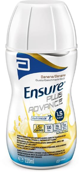 ENSURE PLUS ADVANCE BANANA 4 BOTTIGLIE DA 220 ML - Farmadott.it
