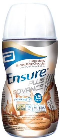 ENSURE PLUS ADVANCE CIOCCOLATO 4 BOTTIGLIE DA 220 ML - Farmadott.it
