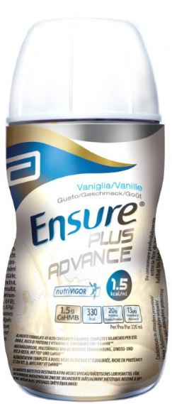 ENSURE PLUS ADVANCE VANIGLIA 4 BOTTIGLIE DA 220 ML - Farmadott.it