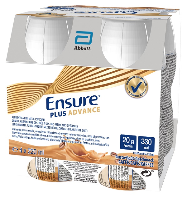 ENSURE PLUS ADVANCE CAFFE' 4 BOTTIGLIE DA 220 ML - Farmadott.it