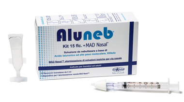 ALUNEB KIT SOLUZIONE ISOTONICA 15 FLACONCINI DA 4 ML + MAD NASAL ATOMIZZATORE - Farmadott.it