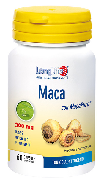 LONGLIFE MACA 60 CAPSULE VEGETALI DA 550 MG - Farmadott.it
