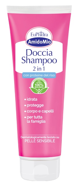 EUPHIDRA AMIDOMIO DOCCIA SHAMPOO 2 IN 1 250 ML - Farmadott.it