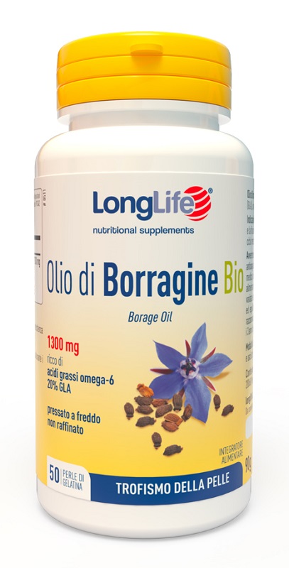 LONGLIFE OLIO BORRAGINE BIO 50 PERLE IN GELATINA - Farmadott.it