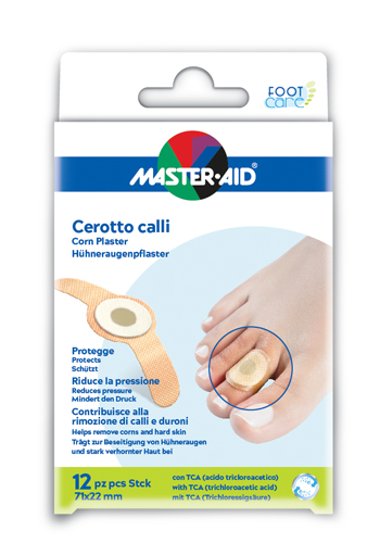 CEROTTO CALLIFUGO MASTER-AID FOOTCARE 71X22 MM 12 PEZZI B2 - Farmadott.it