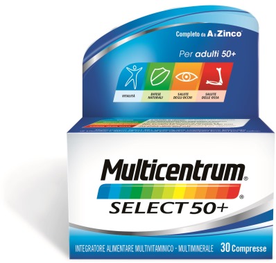 MULTICENTRUM SELECT 50+ 30 COMPRESSE - Farmadott.it