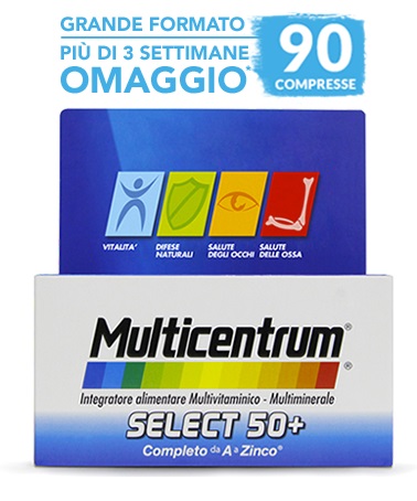 MULTICENTRUM SELECT 50+ 90 COMPRESSE - Farmadott.it