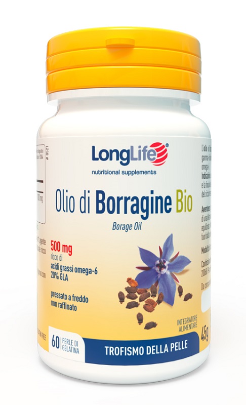 LONGLIFE OLIO BORRAGINE BIO 60 PERLE IN GELATINA - Farmadott.it