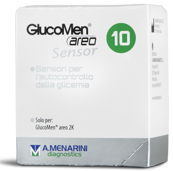 STRISCE GLUCOMEN AREO SENSOR PER ANALISI DEL GLUCOSIO 10 PEZZI - Farmadott.it