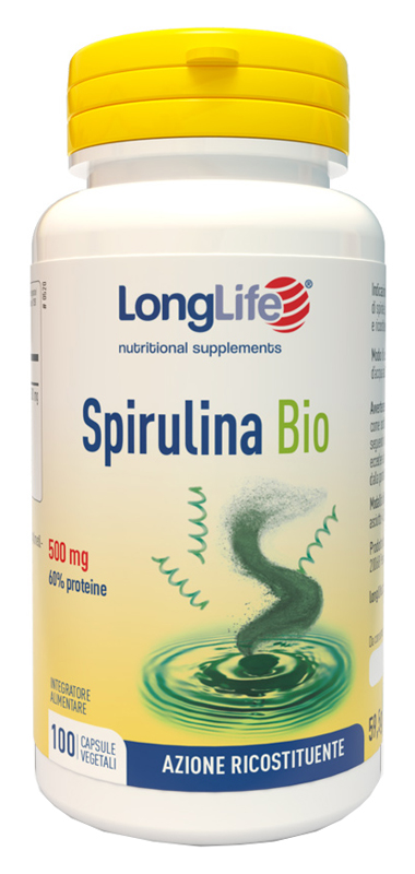 LONGLIFE SPIRULINA BIO 500 MG 100 CAPSULE VEGETALI - Farmadott.it