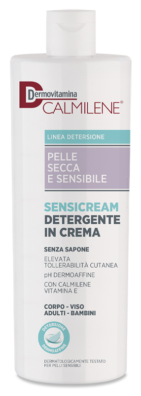 DERMOVITAMINA CALMILENE SENSICREAM DETERGENTE IN CREMA SENZA SAPONE PER PELLE SECCA E SENSIBILE 500 ML - Farmadott.it