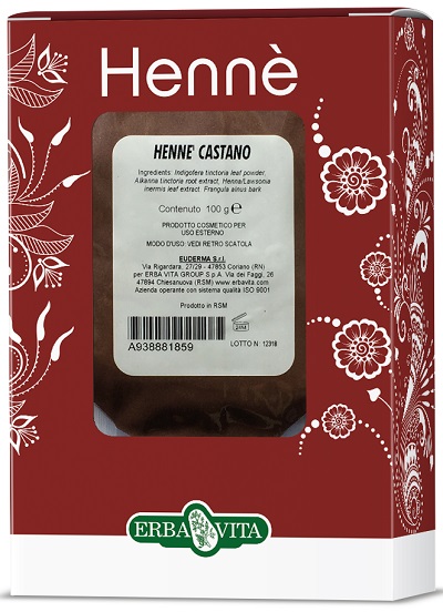 HENNE COLORANTE CAPELLI CASTANO 100 G - Farmadott.it