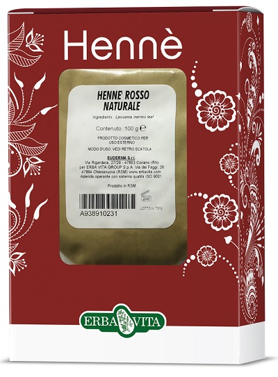 HENNE COLORANTE CAPELLI ROSSO NATURALE 100 G - Farmadott.it