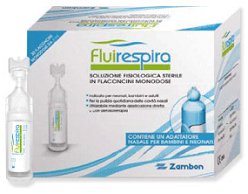 FLUIRESPIRA SOLUZIONE FISIOLOGICA STERILE 30 FLACONCINI MONODOSE DA 5ML - Farmadott.it
