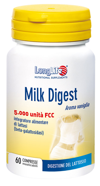 LONGLIFE MILK DIGEST 60 COMPRESSE MASTICABILI - Farmadott.it