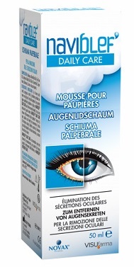 NAVIBLEF DAILY CARE SCHIUMA PER RIMOZIONE SECREZIONI OCULARI DA PALPEBRE E CIGLIA 50 ML - Farmadott.it