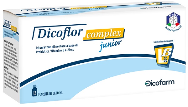 DICOFLOR COMPLEX JUNIOR 12 FLACONI DA 10 ML - Farmadott.it