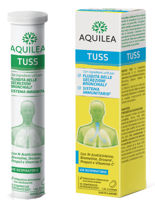 AQUILEA TUSS 15 COMPRESSE EFFERVESCENTI 90 G - Farmadott.it