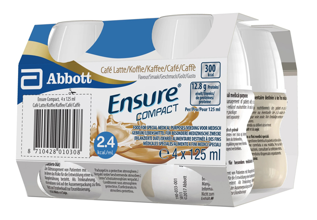 ENSURE COMPACT CAFFE 4 BOTTIGLIE DA 125 ML - Farmadott.it