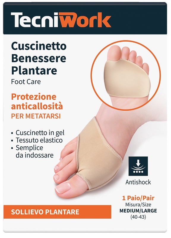 BENESSERE PLANTARE CUSCINETTO MEDIUM/LARGE 1 PAIO - Farmadott.it