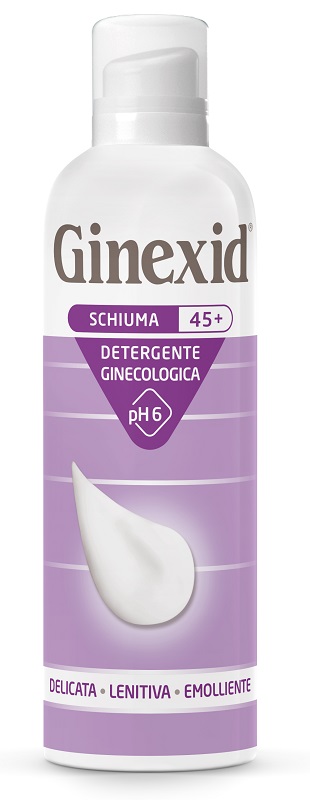 GINEXID 45+ SCHIUMA DETERGENTE GINECOLOGICA 150 ML - Farmadott.it