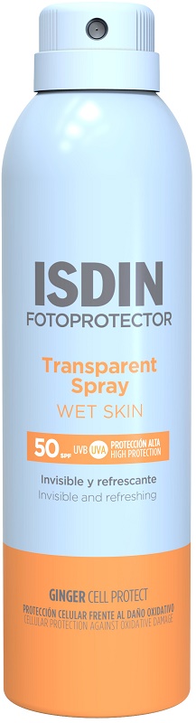 TRANSPARENT SPRAY WET SKIN SPF50 250 ML - Farmadott.it
