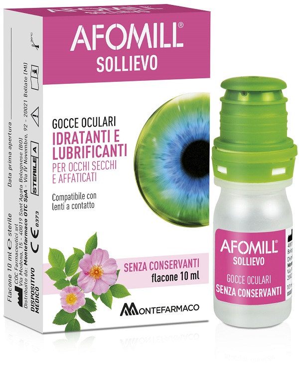 AFOMILL SOLLIEVO GOCCE OCULARI SOLLIEVO OCCHI 10 ML - Farmadott.it