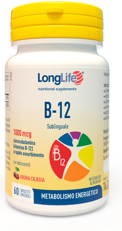 LONGLIFE B12 1000 MCG 60 TAVOLETTE - Farmadott.it