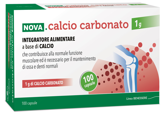 NOVA CALCIO CARBONATO 1 G 100 CAPSULE - Farmadott.it